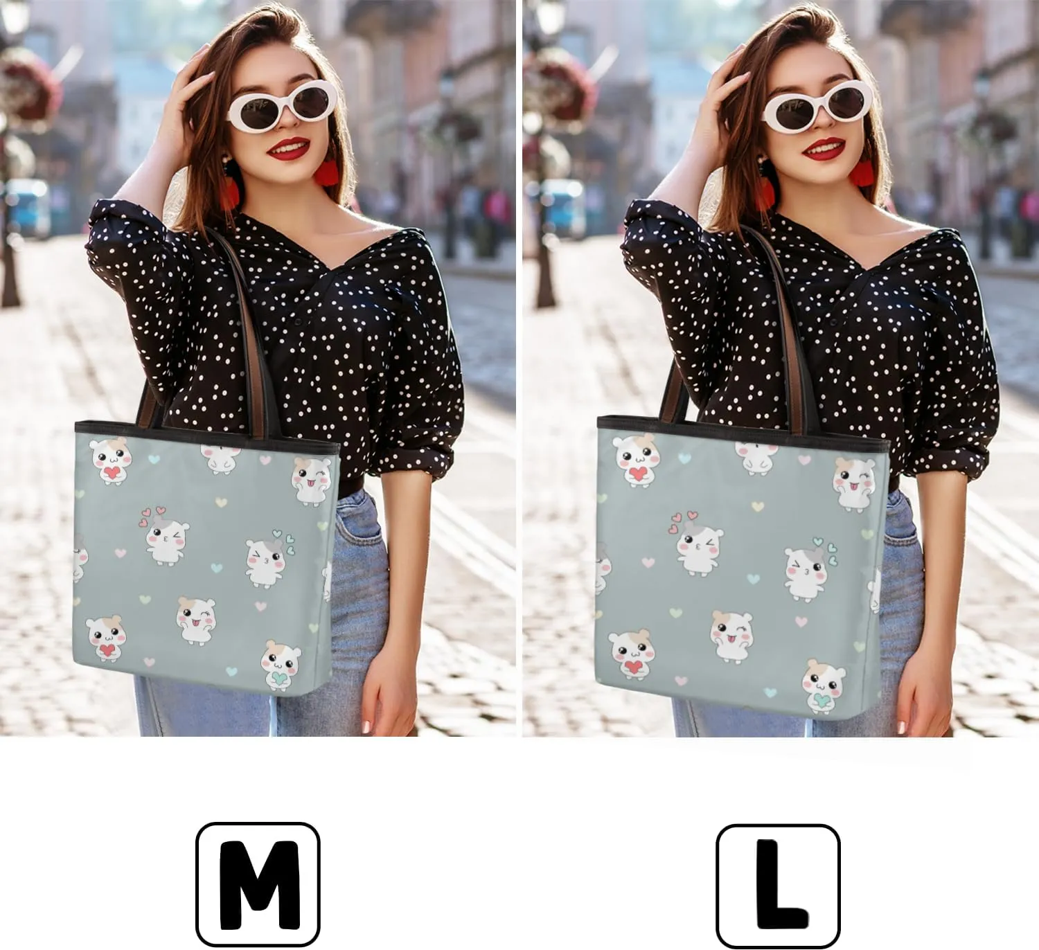 Tote Bag for Women with Zipper Large Capacity Top Handle Casual Shoulder Bag Handbag Reusable Shopping