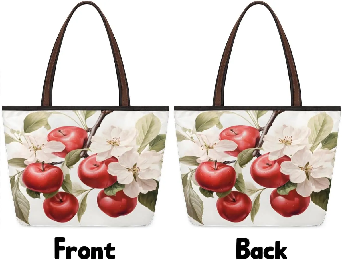 Tote Bag for Women with Zipper Large Capacity Top Handle Casual Shoulder Bag Handbag Reusable Shopping