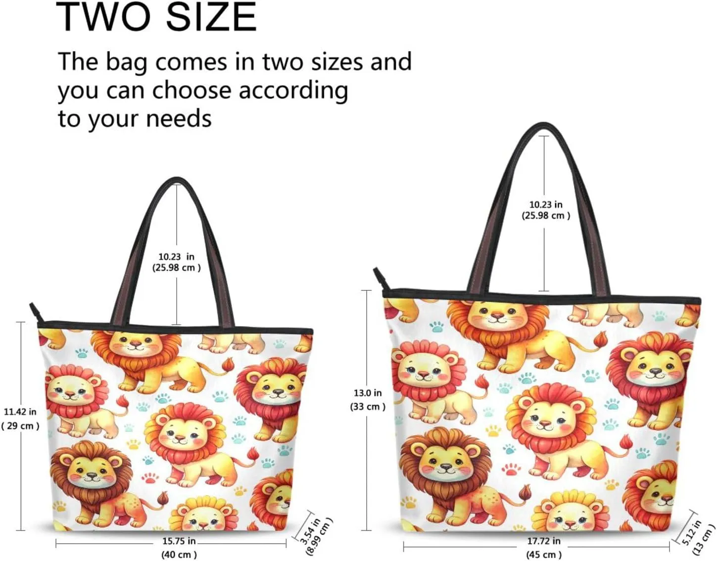 Tote Bag for Women with Zipper,Polyester Tote Purse Holiday Tote Bag Work Handbag Women Gift