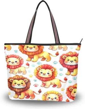 Tote Bag for Women with Zipper,Polyester Tote Purse Holiday Tote Bag Work Handbag Women Gift