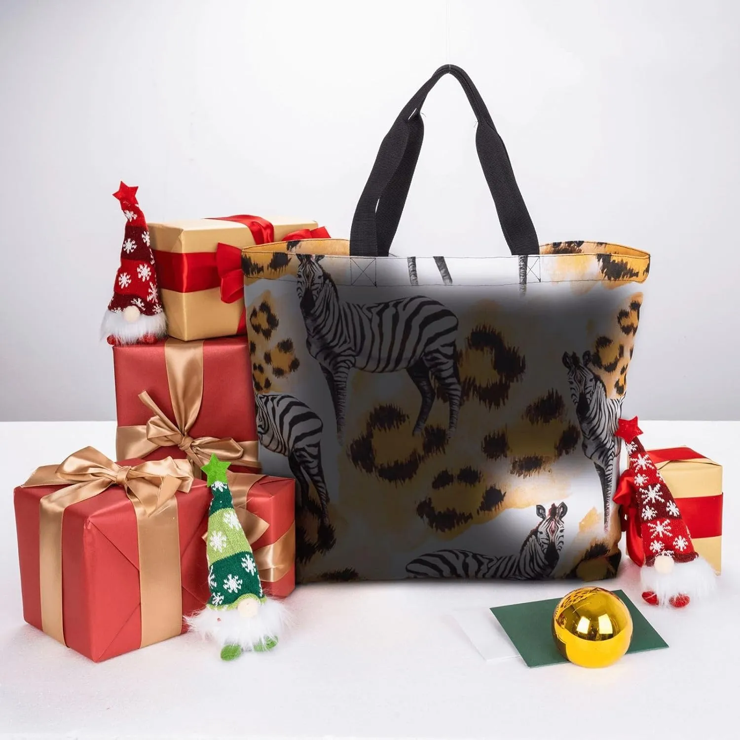 Tote Bag Large Capacity Grocery Bag With Zipper Beer Shopping Bag Shoulder Bag for Women