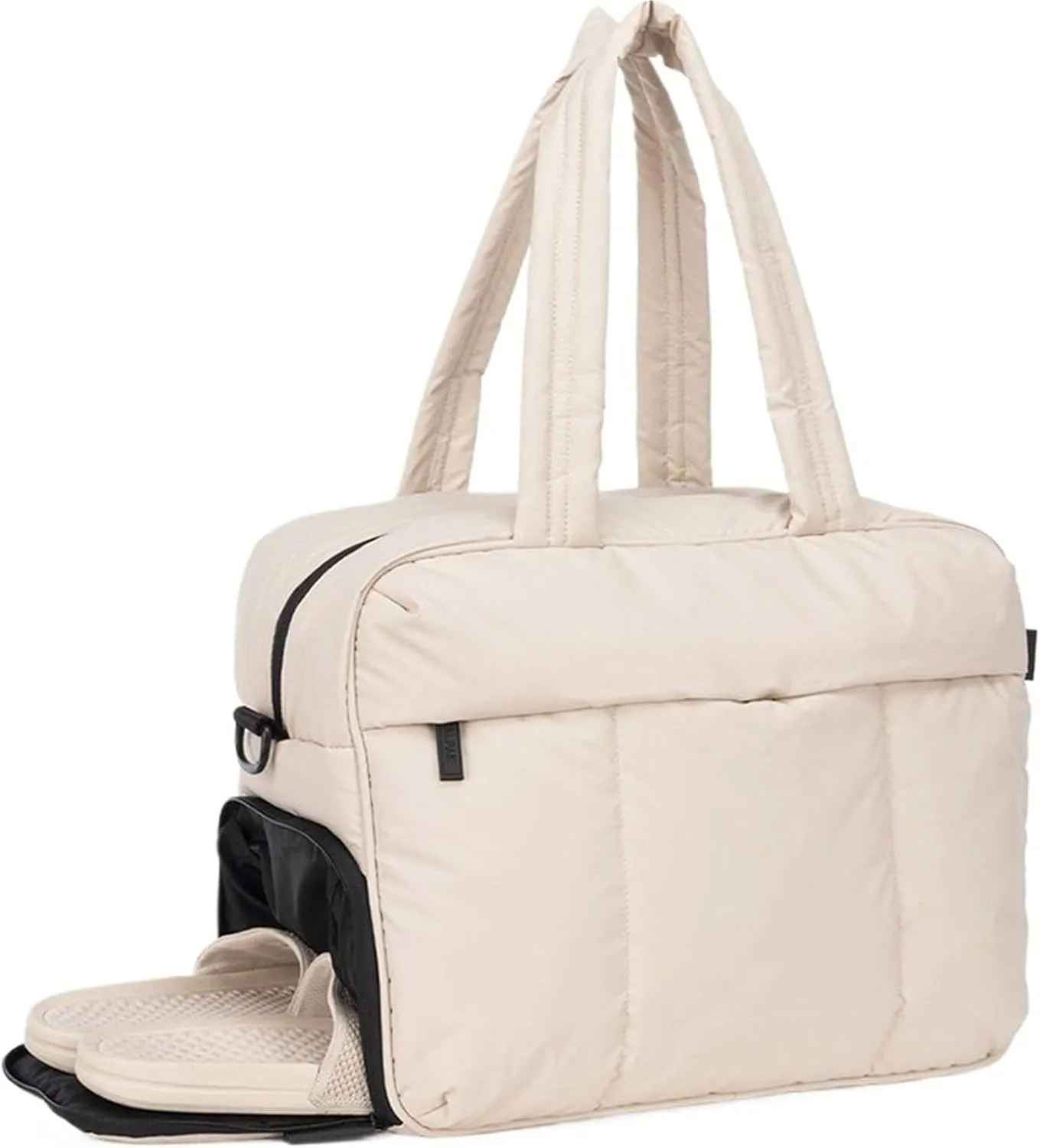 Travel Duffel Bag Down Duffel Bag Large Capacity Women Shoulder Bags Multifunctional Large Capacity Dry Wet Separation Hand Bag(Black)