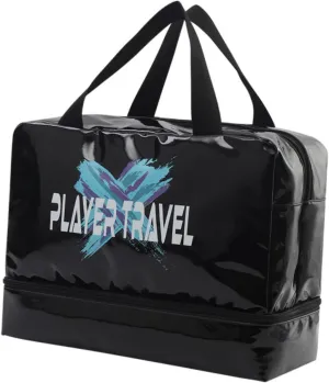 Travel Duffel Bag,Waterproof Beach Bag,Gym Bags for Women and Men,Sport Duffles,Weekender Overnight Bag,Swimming Bag with Shoes Compartment
