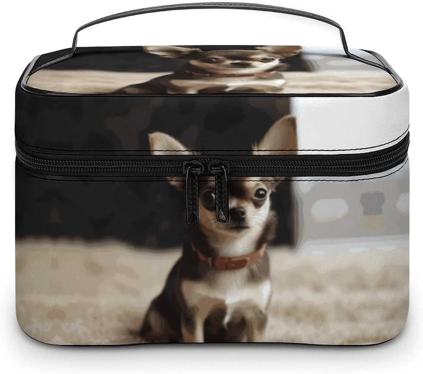Travel Toiletry Bag for Women And Men,Cute Chihuahua Toiletry Organizer, Makeup Bag Travel Organizer for Shampoo,Toiletries