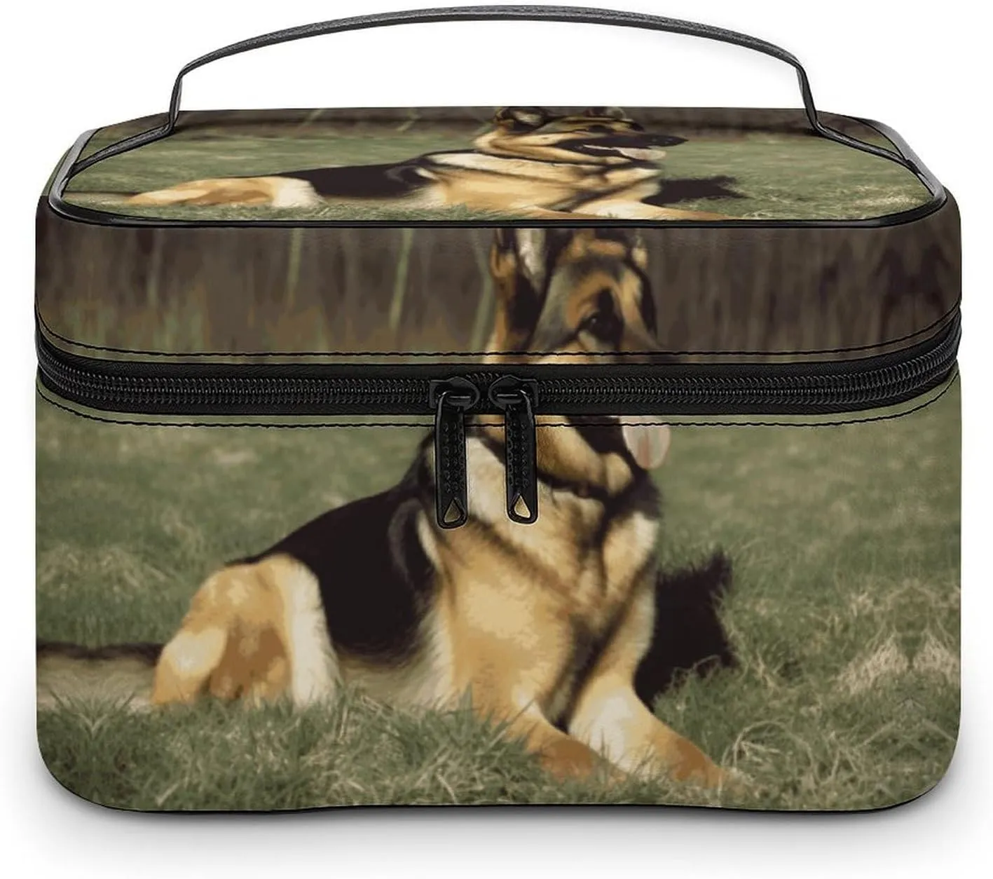 Travel Toiletry Bag for Women And Men,German Shepherd Dog Toiletry Organizer, Makeup Bag Travel Organizer for Shampoo,Toiletries