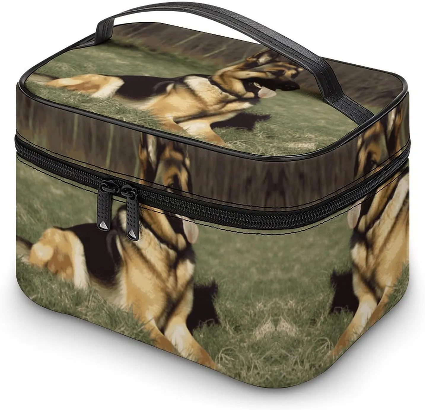 Travel Toiletry Bag for Women And Men,German Shepherd Dog Toiletry Organizer, Makeup Bag Travel Organizer for Shampoo,Toiletries
