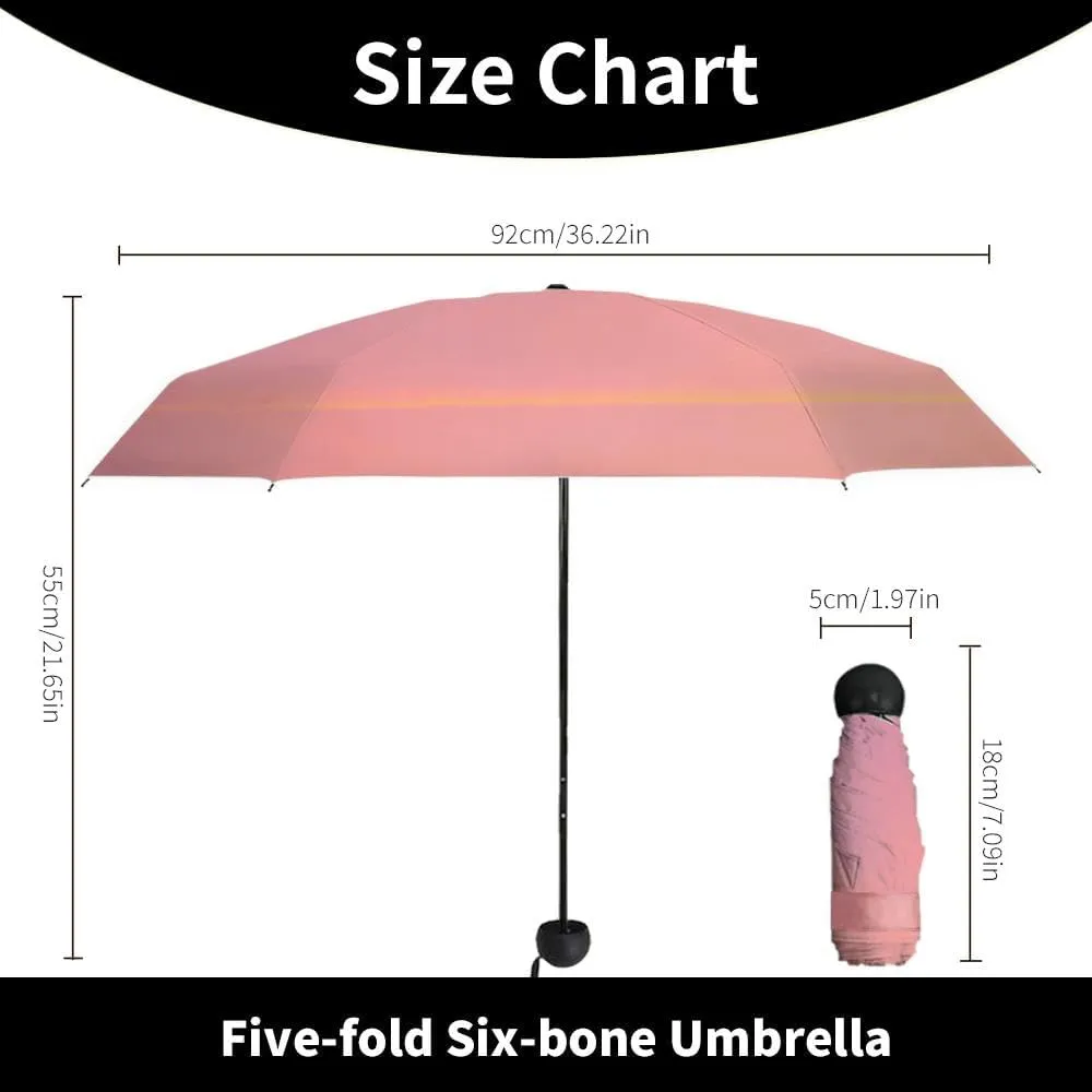 Travel Umbrella for Rain Windproof Evening view Dablam Automatic Cute Portable Compact Umbrella for Women Purse Backpack Car Black Sun UV Protection