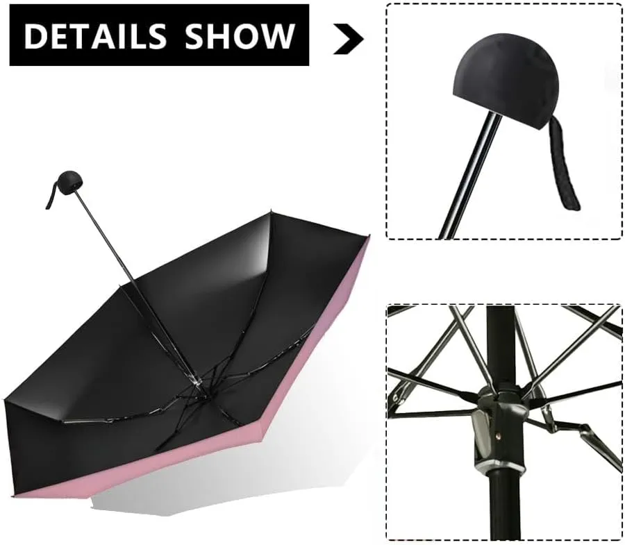Travel Umbrella for Rain Windproof Evening view Dablam Automatic Cute Portable Compact Umbrella for Women Purse Backpack Car Black Sun UV Protection