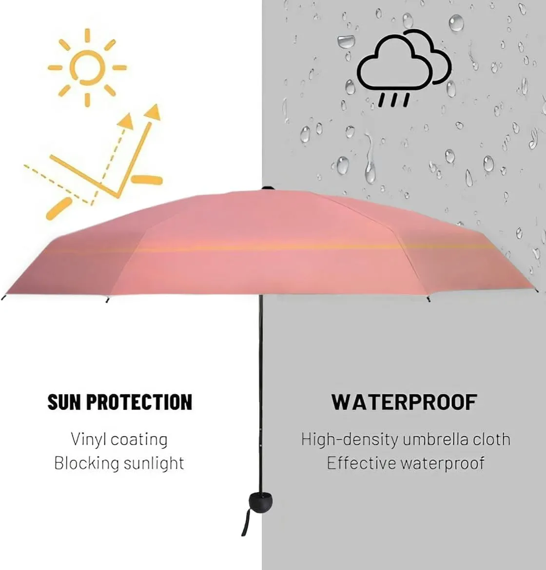 Travel Umbrella for Rain Windproof Evening view Dablam Automatic Cute Portable Compact Umbrella for Women Purse Backpack Car Black Sun UV Protection