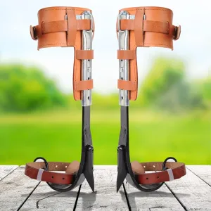 Tree Climbing Spike Set Safety Belt Adjustable Rescue Belt Belt Rope Stainess Lanyard Steel Safety Camping Equipment