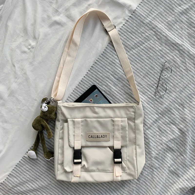 Trendy Style Vintage Simple Nylon Canvas Crossbody Bags
