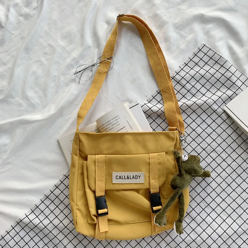 Trendy Style Vintage Simple Nylon Canvas Crossbody Bags