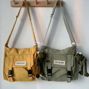 Trendy Style Vintage Simple Nylon Canvas Crossbody Bags