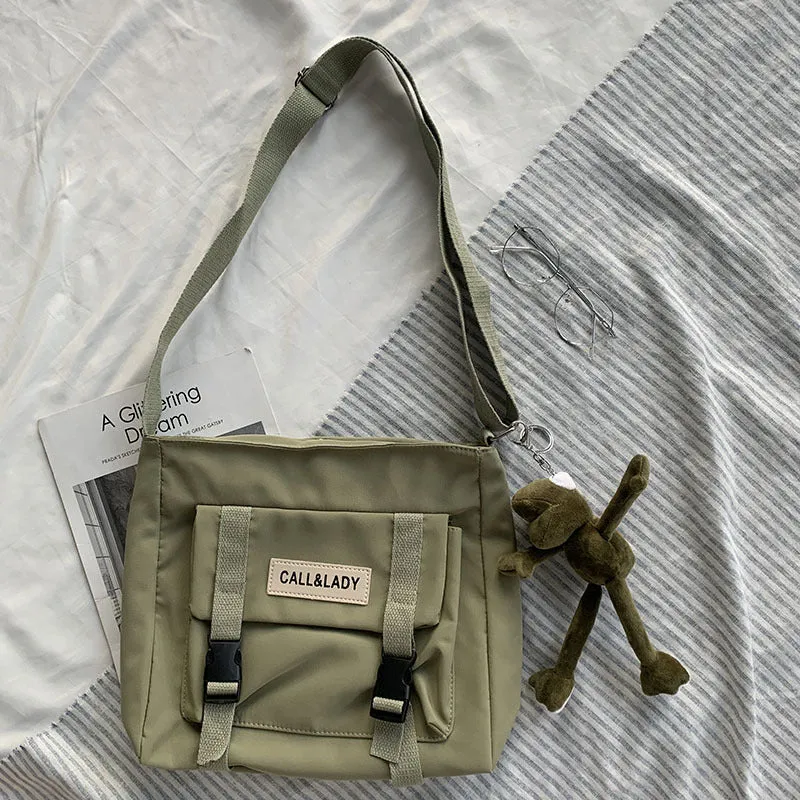Trendy Style Vintage Simple Nylon Canvas Crossbody Bags