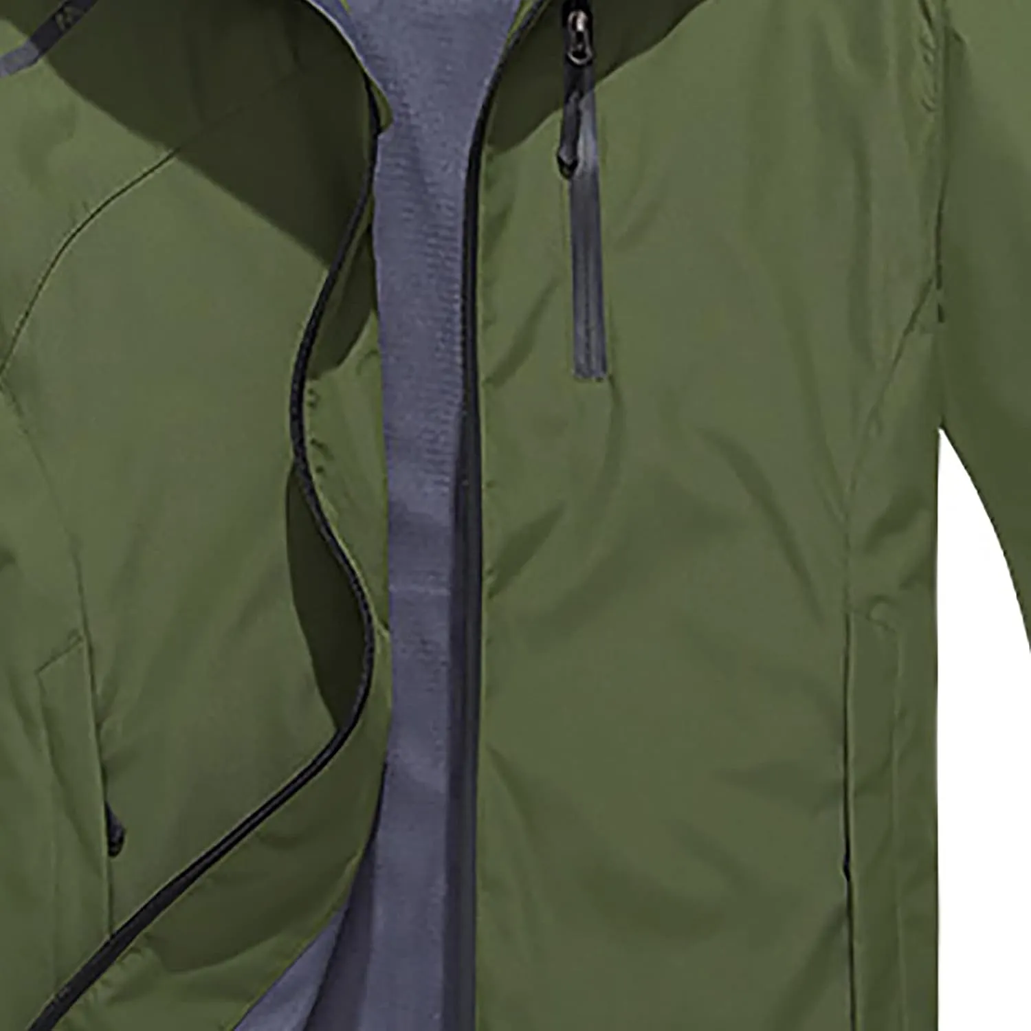 tuduoms Mens Lightweight Rain Jacket Waterproof Breathable Raincoat Windbreaker Hooded Shell Jacket Outwear for Hiking Travel