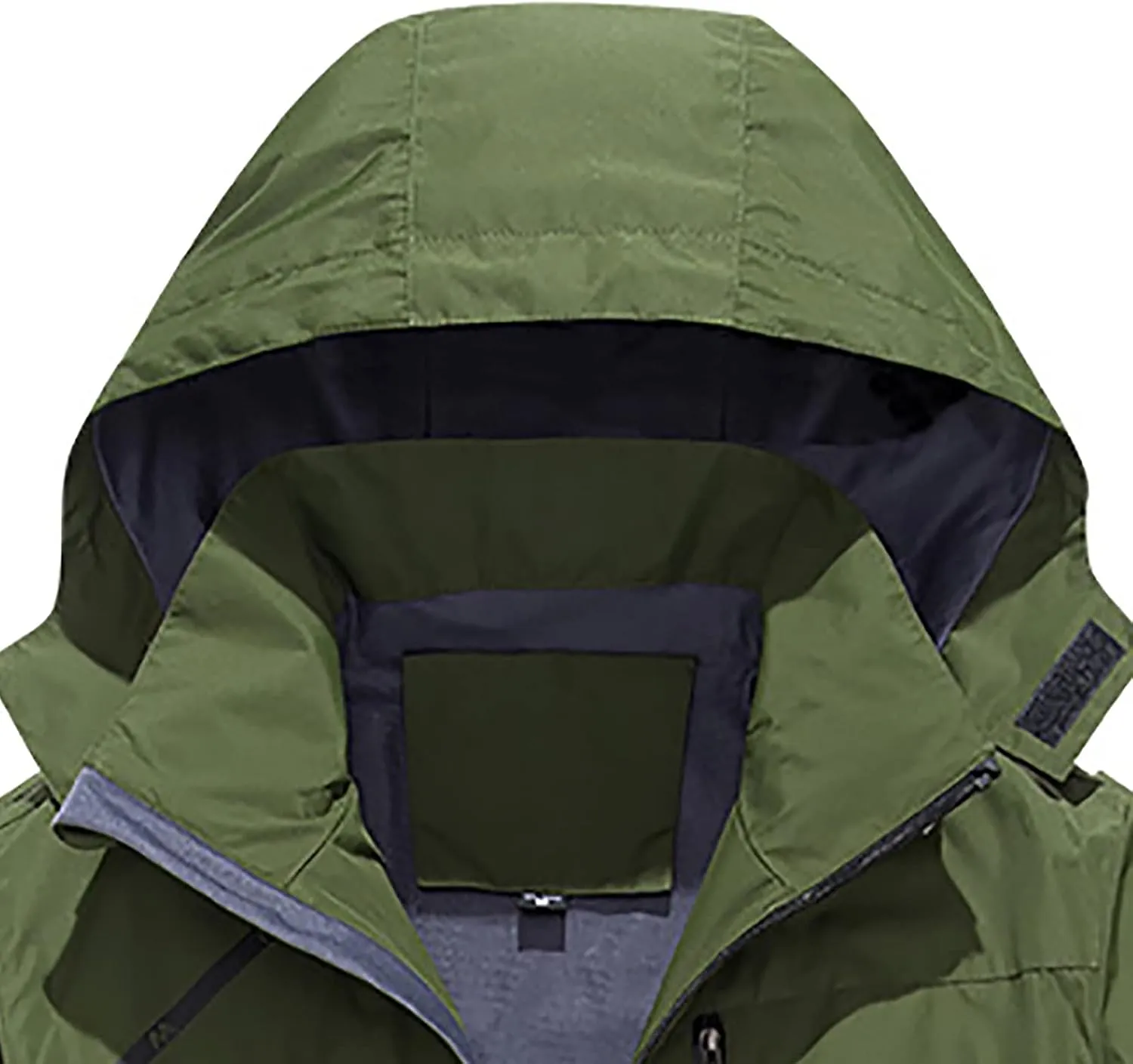tuduoms Mens Lightweight Rain Jacket Waterproof Breathable Raincoat Windbreaker Hooded Shell Jacket Outwear for Hiking Travel