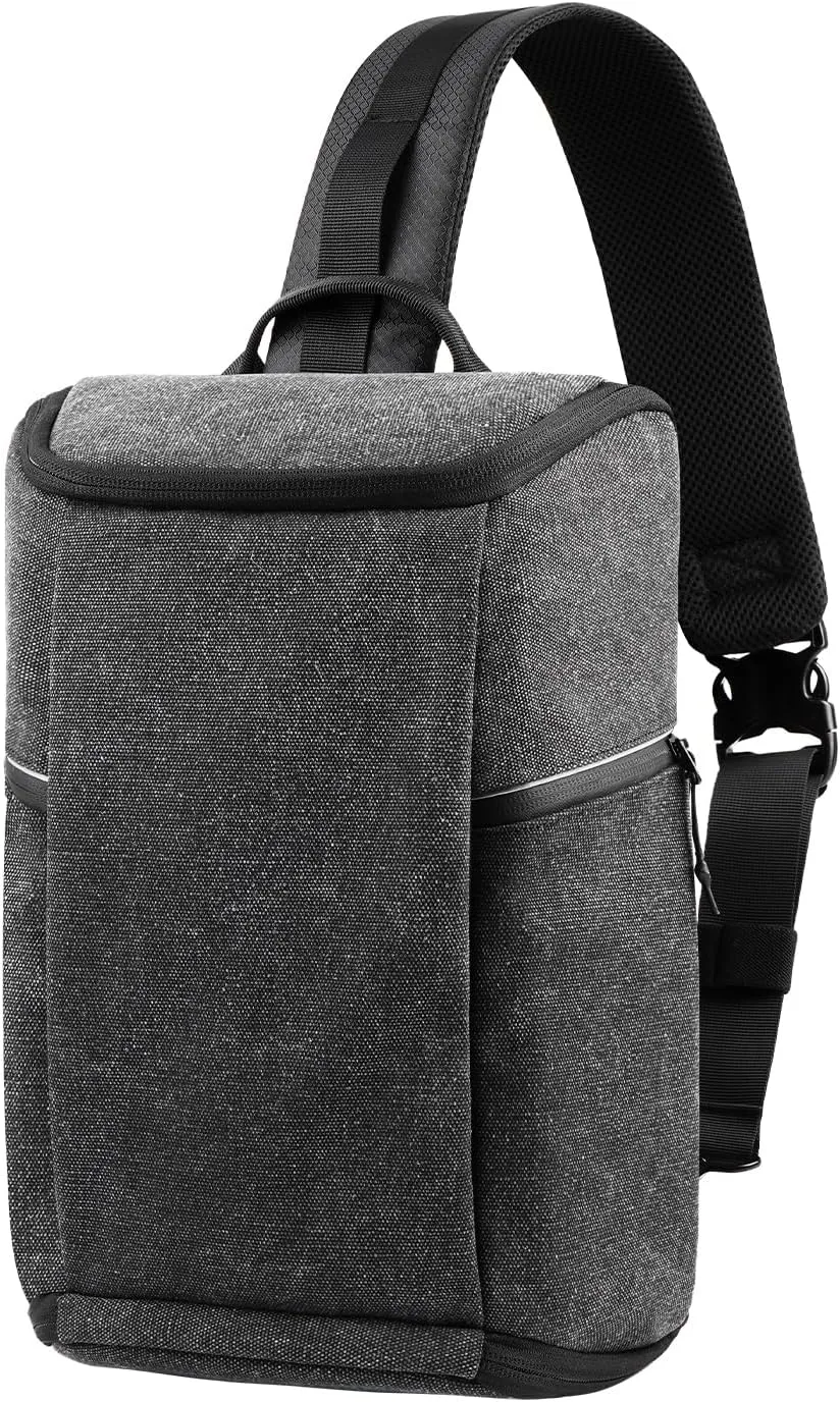 TULLIO Camera Bag Crossbody Small Waterproof Sling Purse Cute for DLSR SLR Mirrorless Camera Photography Case Compatible with Canon,Nikon,Sony,Fuji
