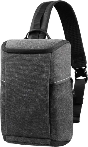 TULLIO Camera Bag Crossbody Small Waterproof Sling Purse Cute for DLSR SLR Mirrorless Camera Photography Case Compatible with Canon,Nikon,Sony,Fuji