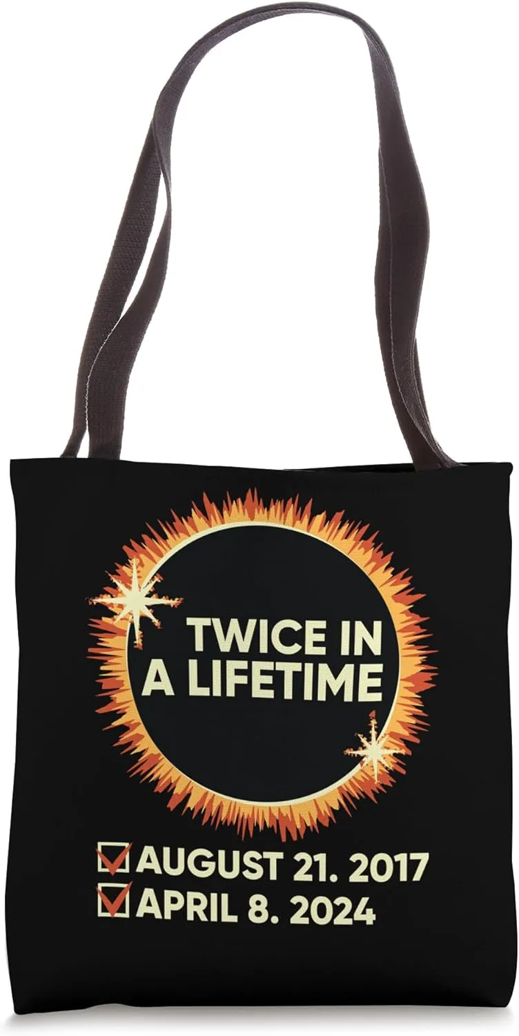 Twice in a Lifetime Solar Eclipse Totality 2024 US Tote Bag