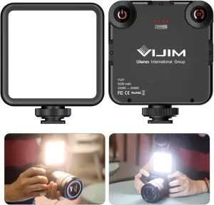 ULANZI VL-81 3000mAh Bi-Color LED Video Light w Softbox - 3200K-5600K CRI95 Rechargeable Camera Light, 3 Cold Shoe Mount for DSLR/GoPro/Sony/Canon/iPhone, Vlog Filming TikTok Live & Photography