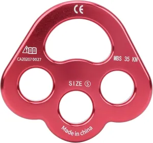 Ultra Light Rigging Plate, Descender Climbing Gear 3 Holes Force Rigging Plate Anchor Divider Finger Force Climbing Uniform Force Climbing Equipment for Outdoors