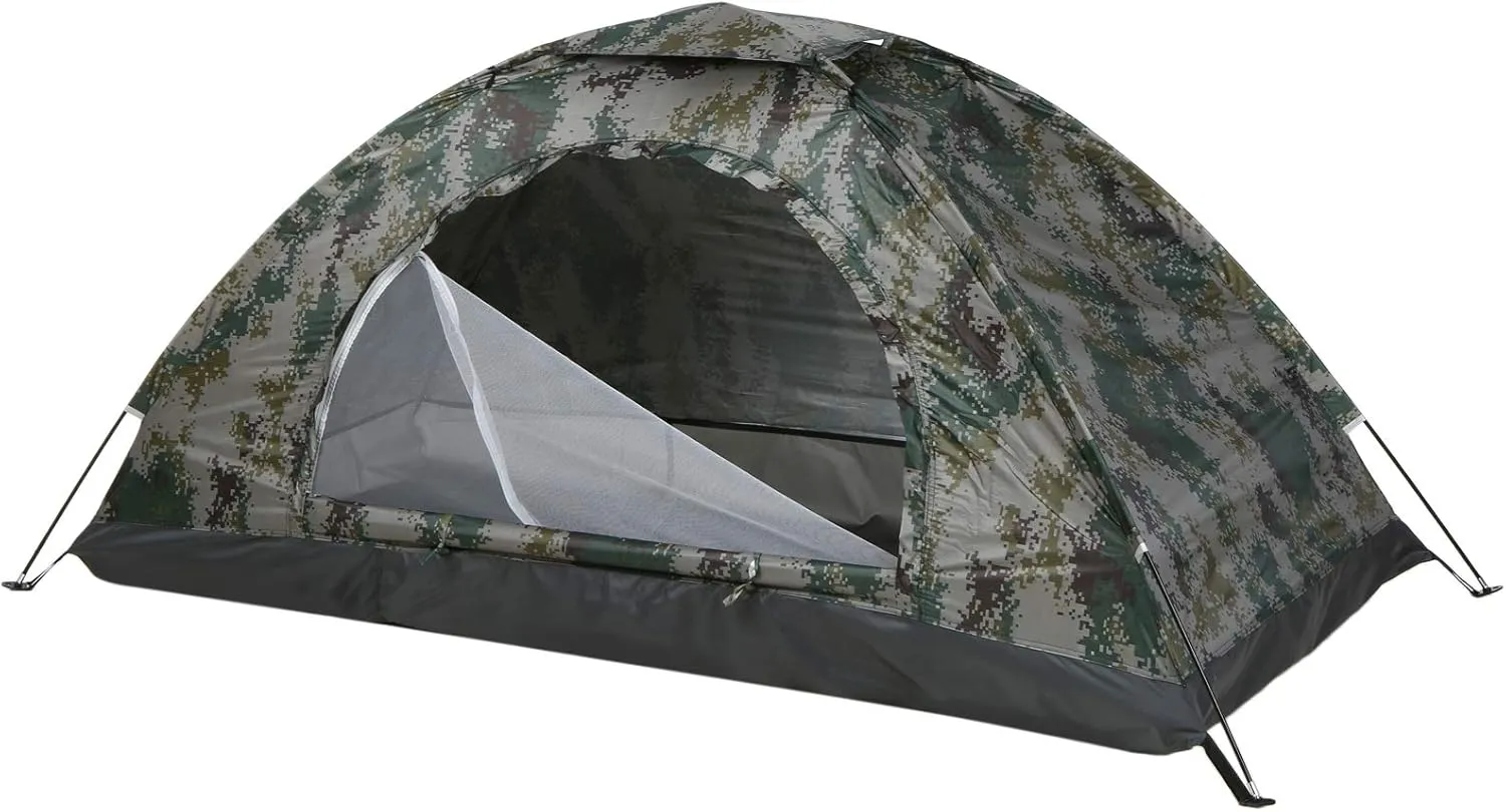 Ultralight Camping Tent Single Layer Portable Tent Anti-UV Coating UPF 30  for Outdoor Beach Fishing