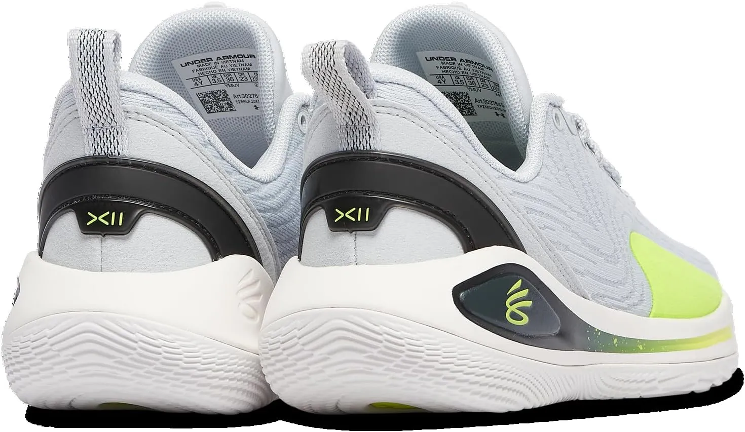 Under Armour Curry 12 Anti Gravity - Boys' Grade School (Grey/Volt/White)