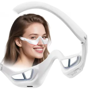 Under Eyes Red Light Glasses,LED Eye Red Light Beauty Skin Device Eyes Bag Remover,Relax Eye,Skincare