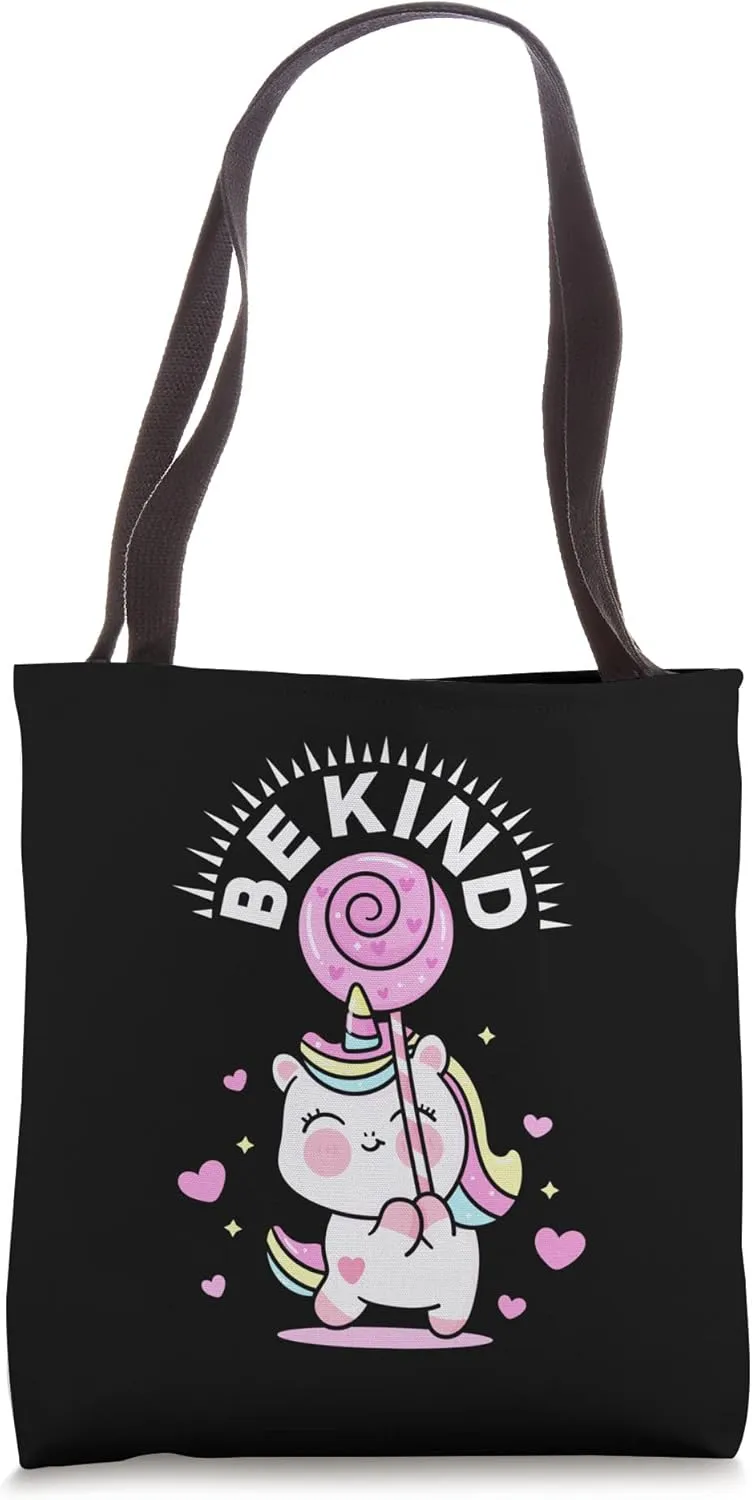 Unicorn Be Kind Kindness Inclusion Diversity Anti-Bullying Tote Bag