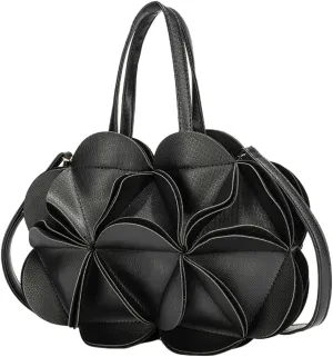 Unique Adorable Flower-Shaped Single-Shoulder & Crossbody Bag Innovative Creased Handbag Women Chic Stylish Evening Accessory