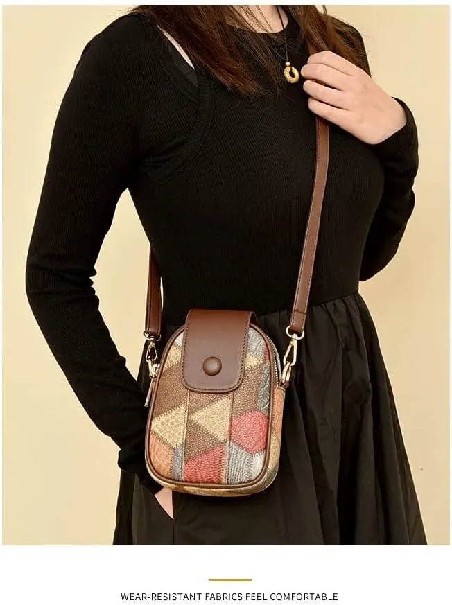 Urban Chic Leather Crossbody – Compact & Versatile Phone Bag for Women