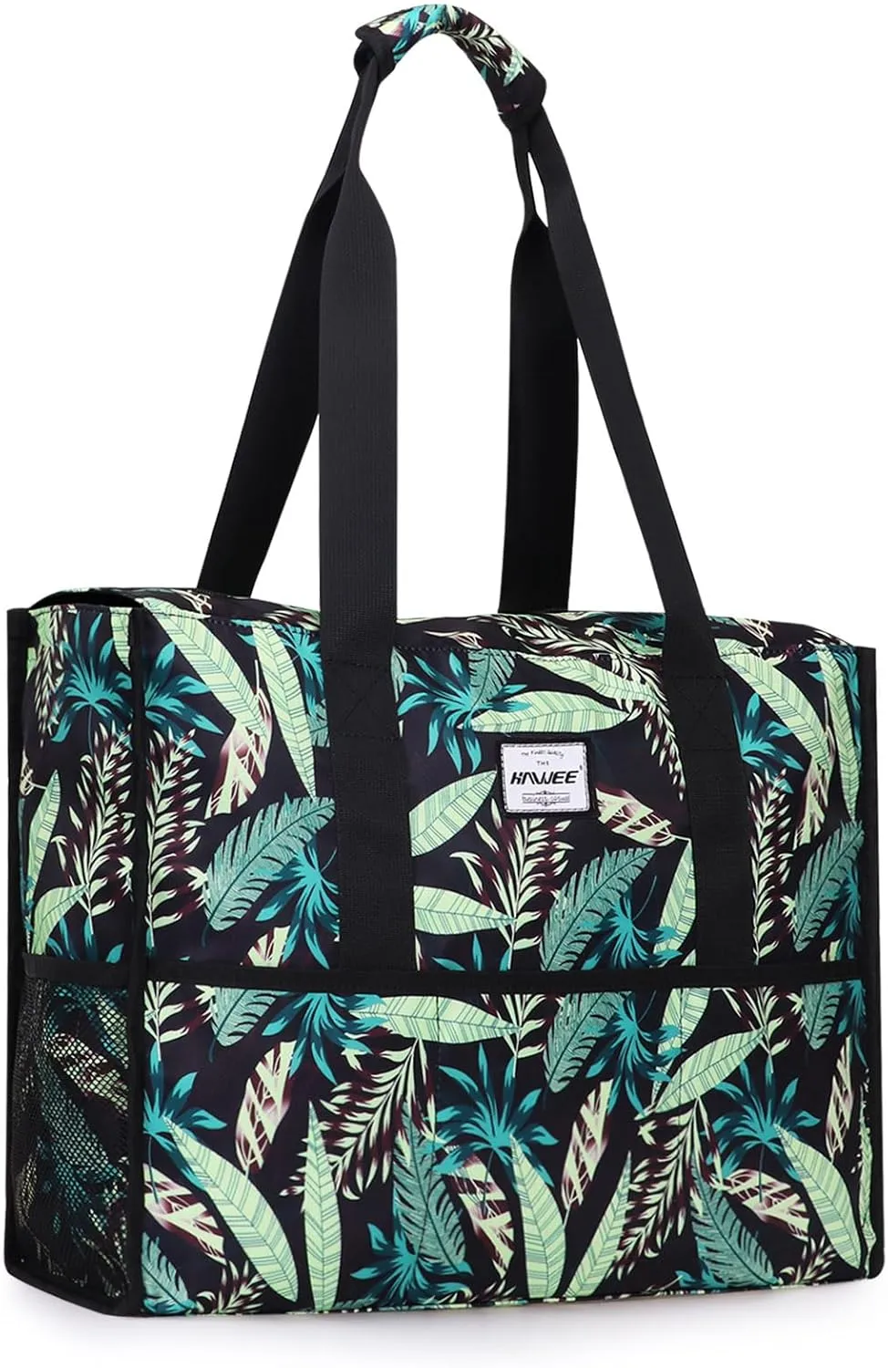 Utility Tote Bag with Laptop Compartment Luggage Sleeve Zippered Multi-pocket Commute Shoulder Purse for Nursing/Work