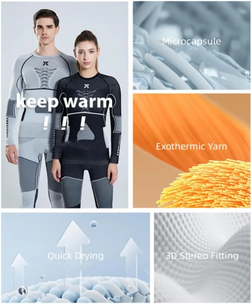 UW Quick Drying Clothes Compression Clothing Ski Base Layer Thermal Underwear For Men's & Women's