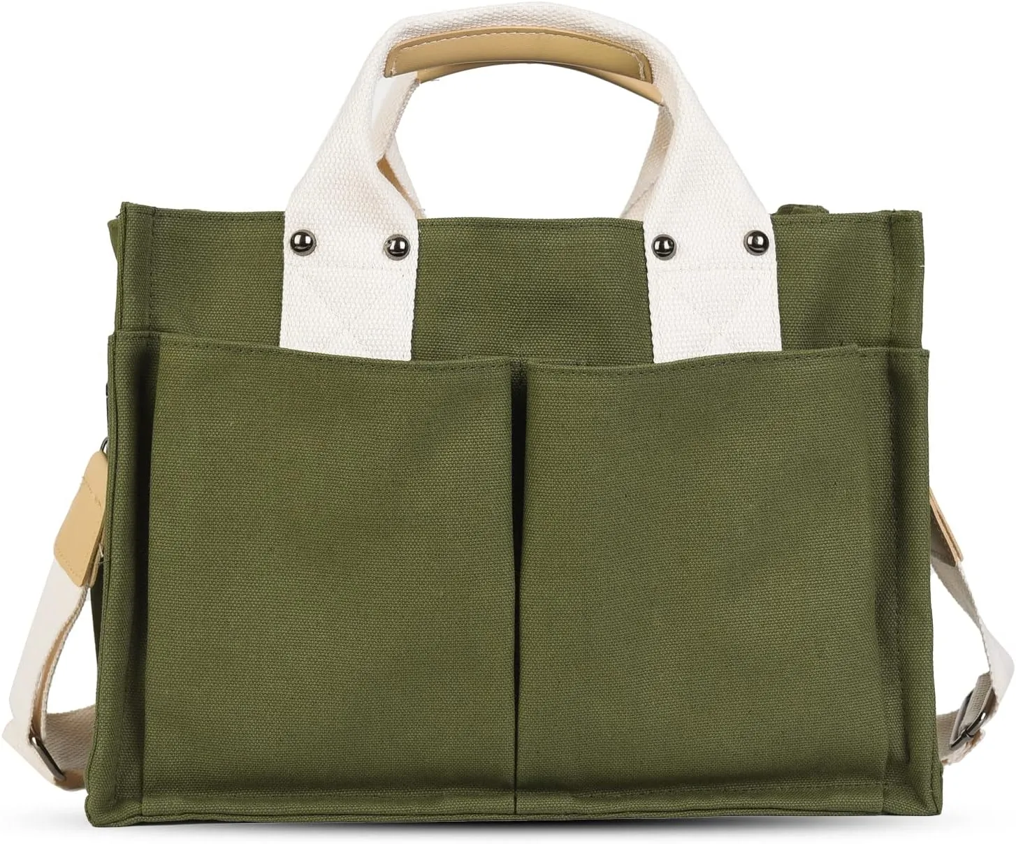 Valleycomfy Canvas Tote Bags for Women Large Shoulder Hobo Bags Handbags Purse Satchel Purses Multi-pockets Casual Work Bags
