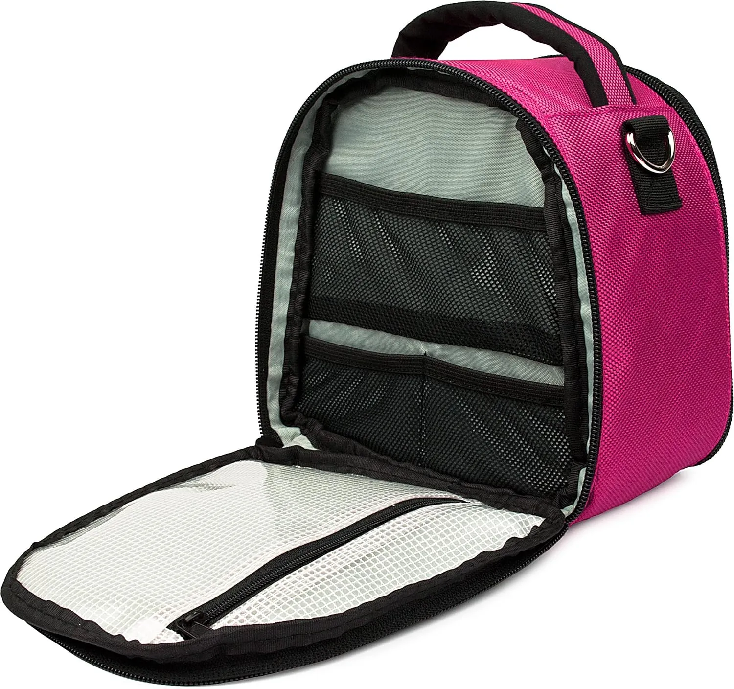 Vangoddy VGLaurelHPNK Laurel DSLR Camera Case with Removable Shoulder Strap (Hot Pink)