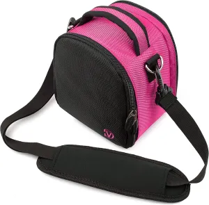 Vangoddy VGLaurelHPNK Laurel DSLR Camera Case with Removable Shoulder Strap (Hot Pink)