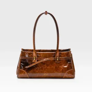 Veloria™ Vintage Leather Baguette Bag