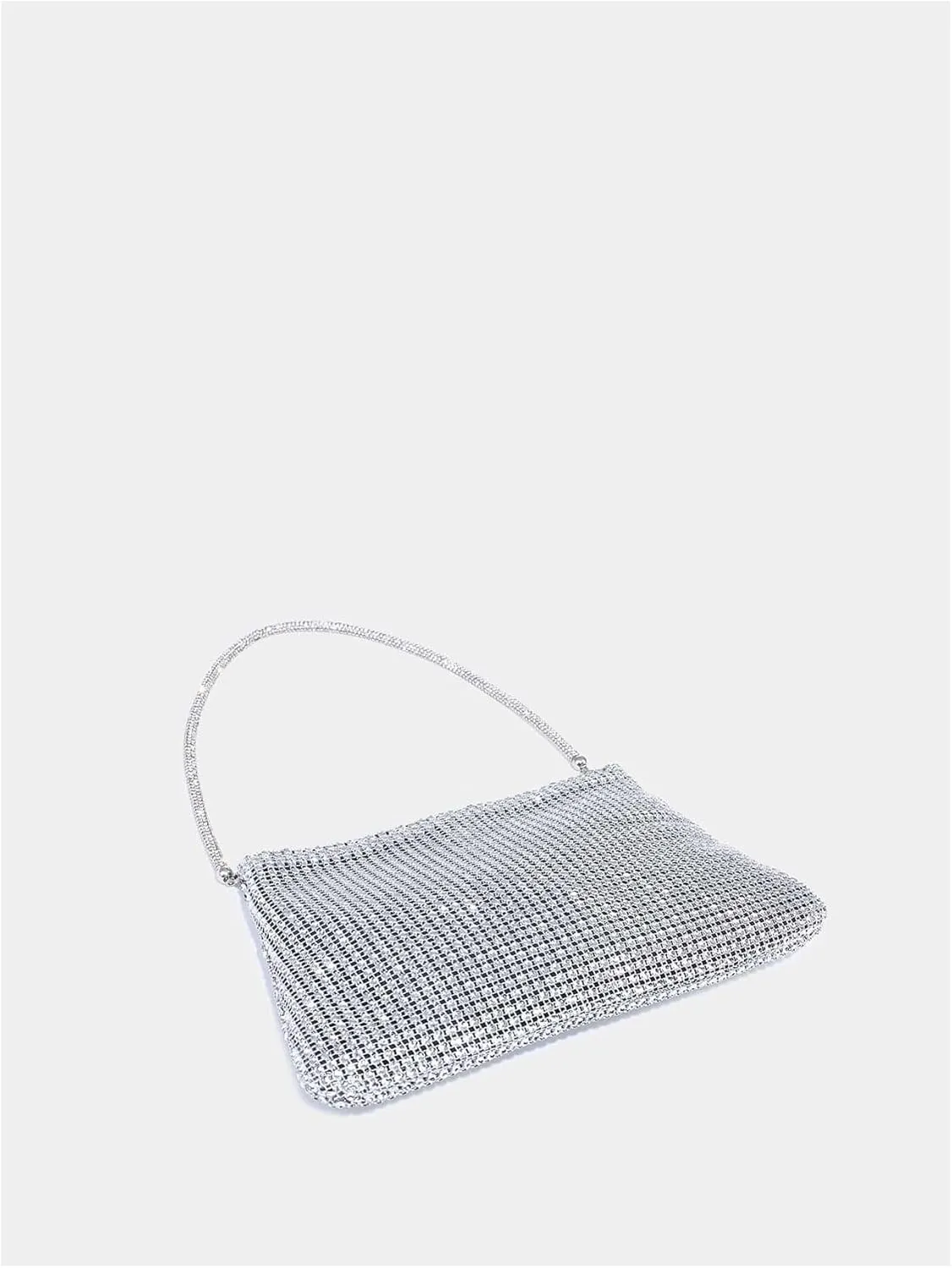 Verdusa Women's Rhinestone Clutch Purses Wedding Shiny Evening Bags Glitter Shoulder Bag Party Prom Hobo Handbag