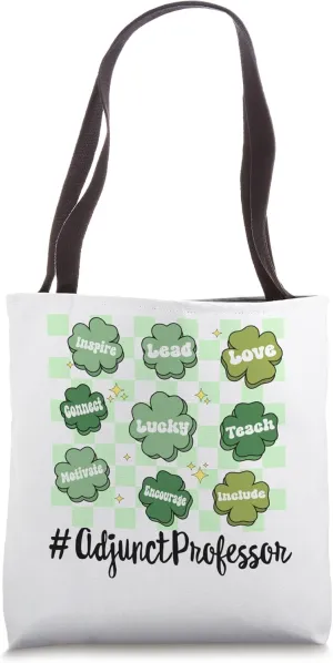Vintage One Lucky Adjunct Professor St Patrick Day School Tote Bag