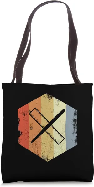 Vintage Pen and Ruler Architectural Technician Profession Tote Bag