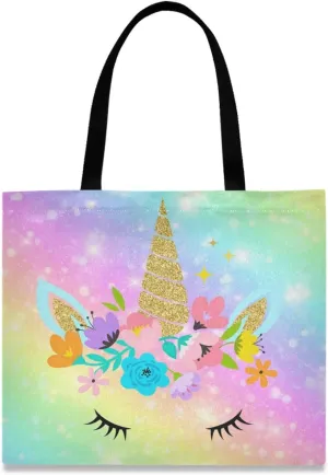 visesunny Canvas Shoulder Bags For Women Waterproof Tote Handbags For Teens Beach School Daily Working