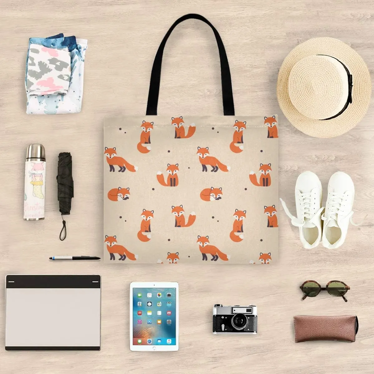 visesunny Large Tote Bag Shoulder Bag Shopping Casual Travel Bag Handbags for Women Lady Girl Teens Gym Beach Daily