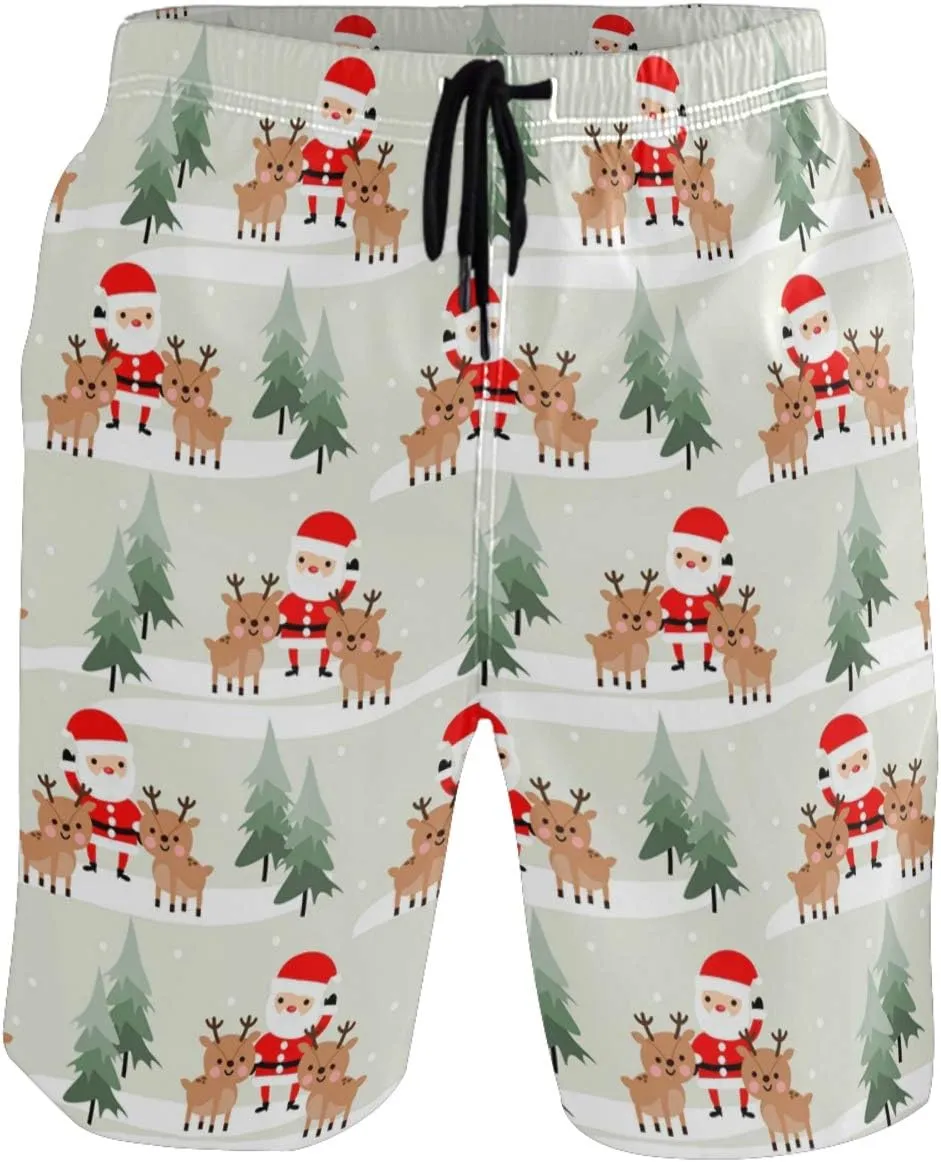visesunny Men's Novelty Beach Shorts Quick Dry Swimwear Sports Running Swim Board Shorts Bathing Suits Mesh Lining