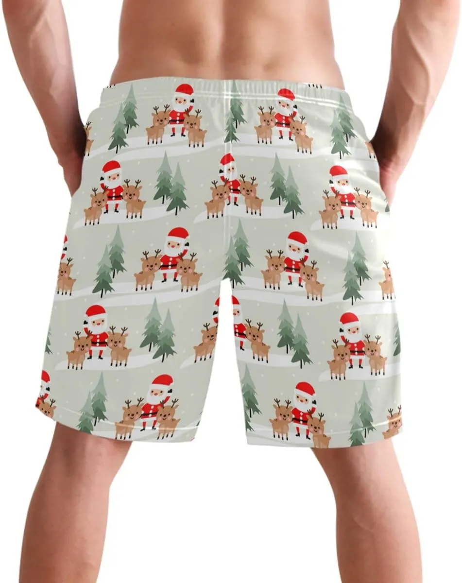 visesunny Men's Novelty Beach Shorts Quick Dry Swimwear Sports Running Swim Board Shorts Bathing Suits Mesh Lining