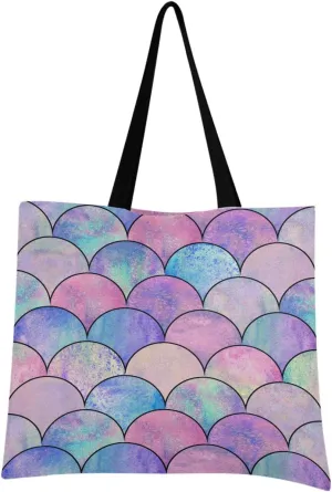 visesunny Stylish Canvas Tote Bag Shoulder Bag Shopping Casual Bag Foldaway Travel Bag Handbags for Women Lady Girl Teens