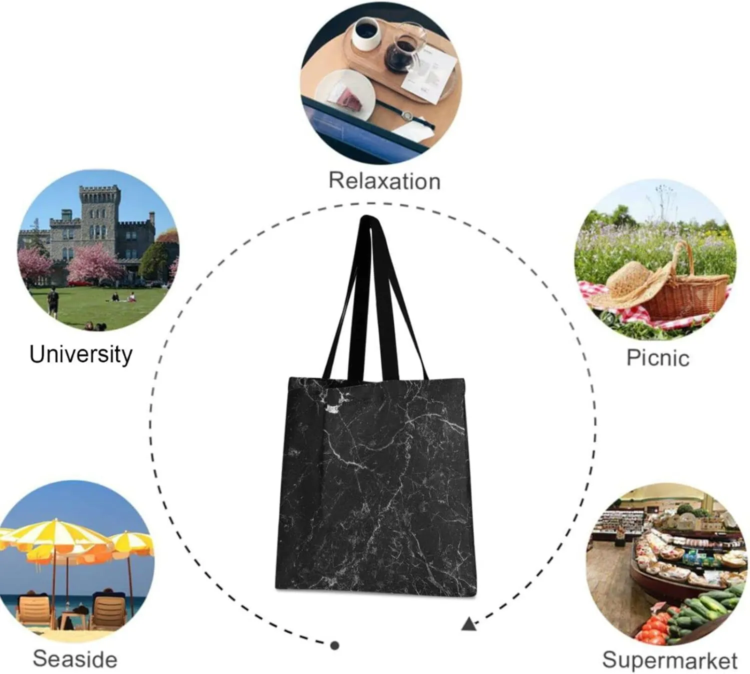 visesunny Women Fashion Handbags Tote Bag Shoulder Bag Top Handle Shopping Travel Bags for Gym Beach Travel Daily