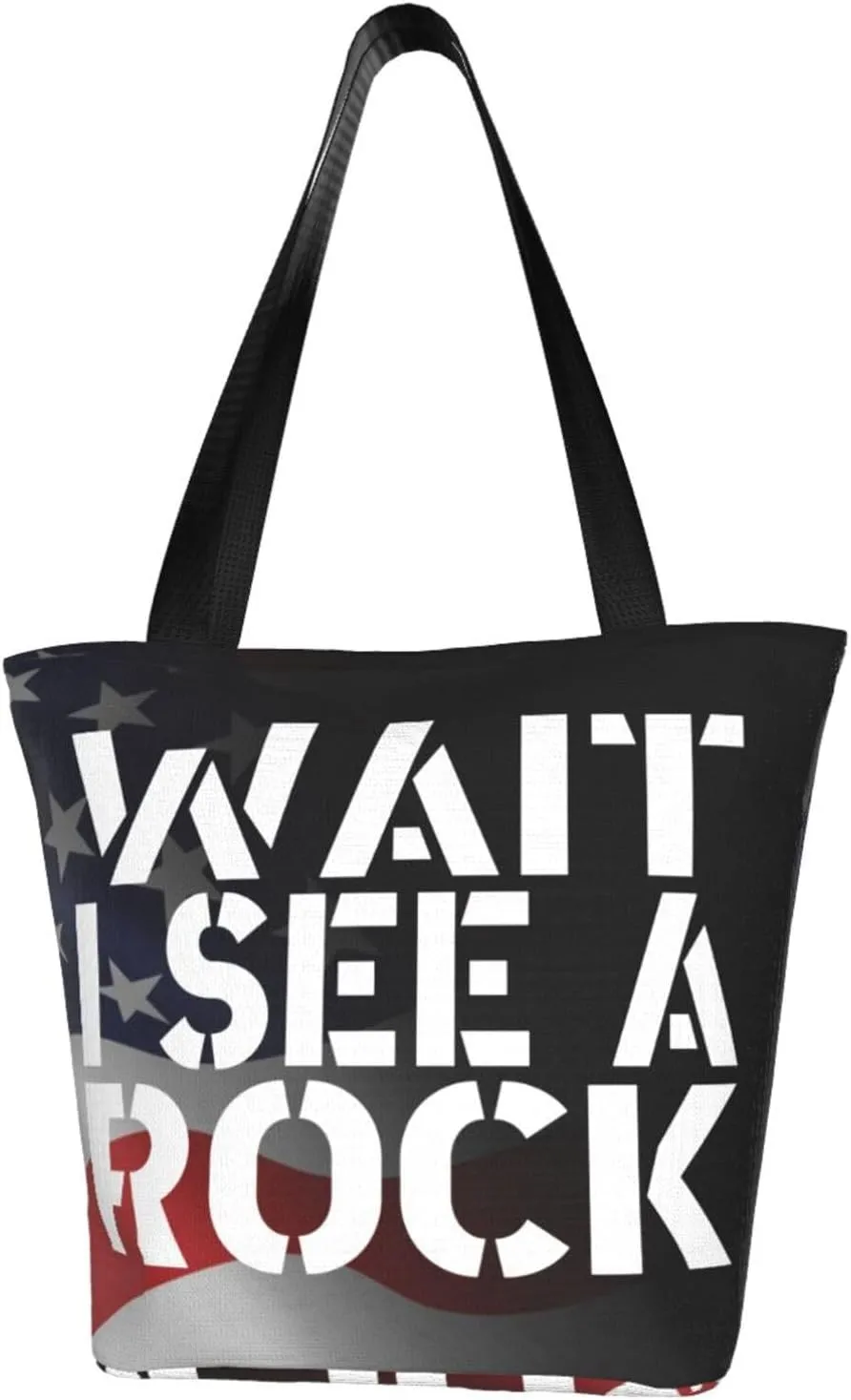 Wait I See A Rock Geology Geologist Fashion Shoulder Bag Large Capacity For Man Or Woman