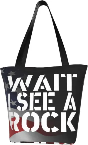Wait I See A Rock Geology Geologist Fashion Shoulder Bag Large Capacity For Man Or Woman