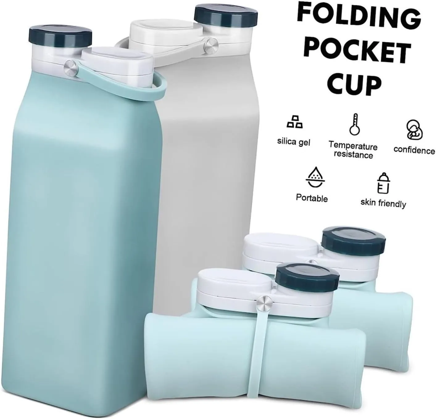 Water Bottle Sports Water Bottles Outdoorsy Squeeze Water Bag Water Drinking Bottle Collapsible Water Bottles Travel Water Bottle(Green)