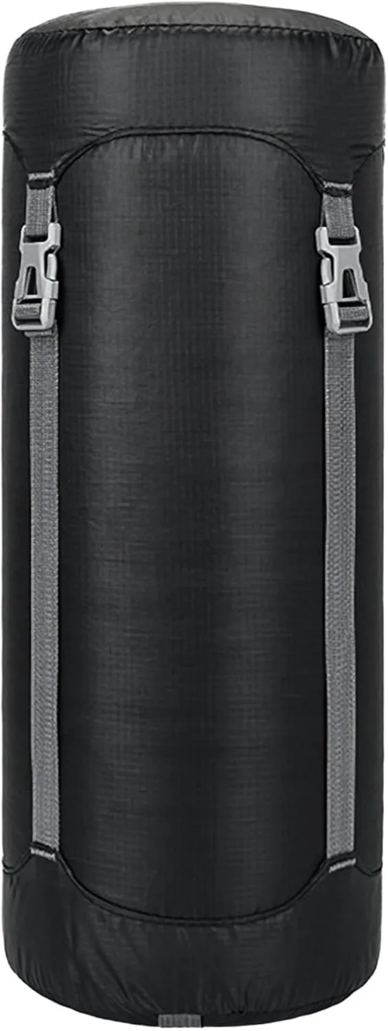 Waterproof Compression Dry Bag, 11 L Compression Stuff Sack with Lid for Sleeping Bag, 7.9X19.7